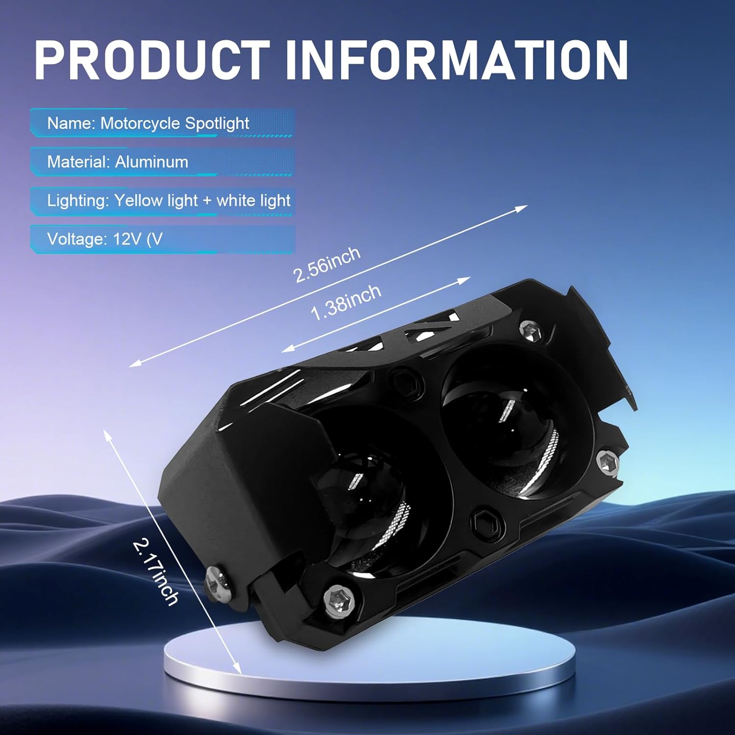 Car LED Pod Lights, Dual Color Super Spot Auxiliary Off Road