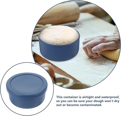 Miniatura 6 de Tofficu Cuenco de masa de silicona Caja de masa para pizza, caja de prueba de masa para el hogar (23.7 fl oz, azul