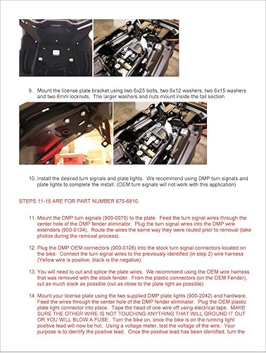 Miniatura 6 de DMP Eliminador de guardabarros Yamaha FZ10 FZ 10 2017 MT-10 MT10 MT 10 2018 2019 2020 2021 - Fabricado en los Estados Unidos