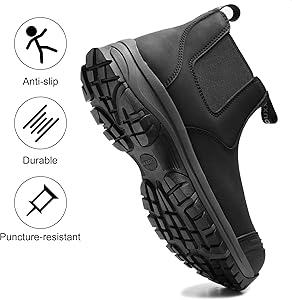 Amazon.com: OUXX Steel Toe Chelsea Work Boots for Men – Slip-On Amazon.com: OUXX Steel Toe Chelsea Work Boots for Men – Slip-On