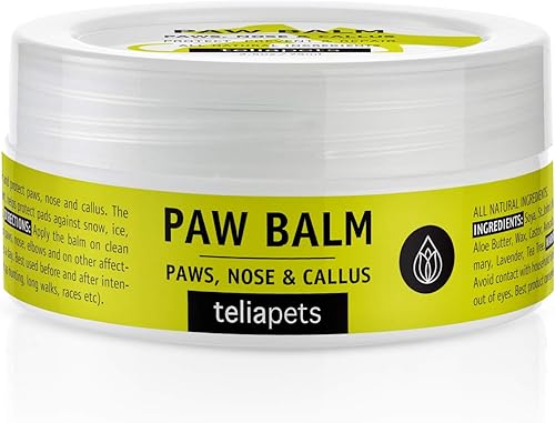 Miniatura 3 de Teliapets - Bálsamo para patas de perro, producto reparador y protector de la piel para patas de nariz y callos, cuidado calmante y nutritivo para