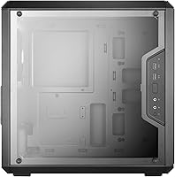 Vista 13 de Cooler Master MasterBox Q300L Torre Micro-ATX con filtro de polvo de diseño magnético, panel lateral acrílico transparente, E/S ajustable y flujo