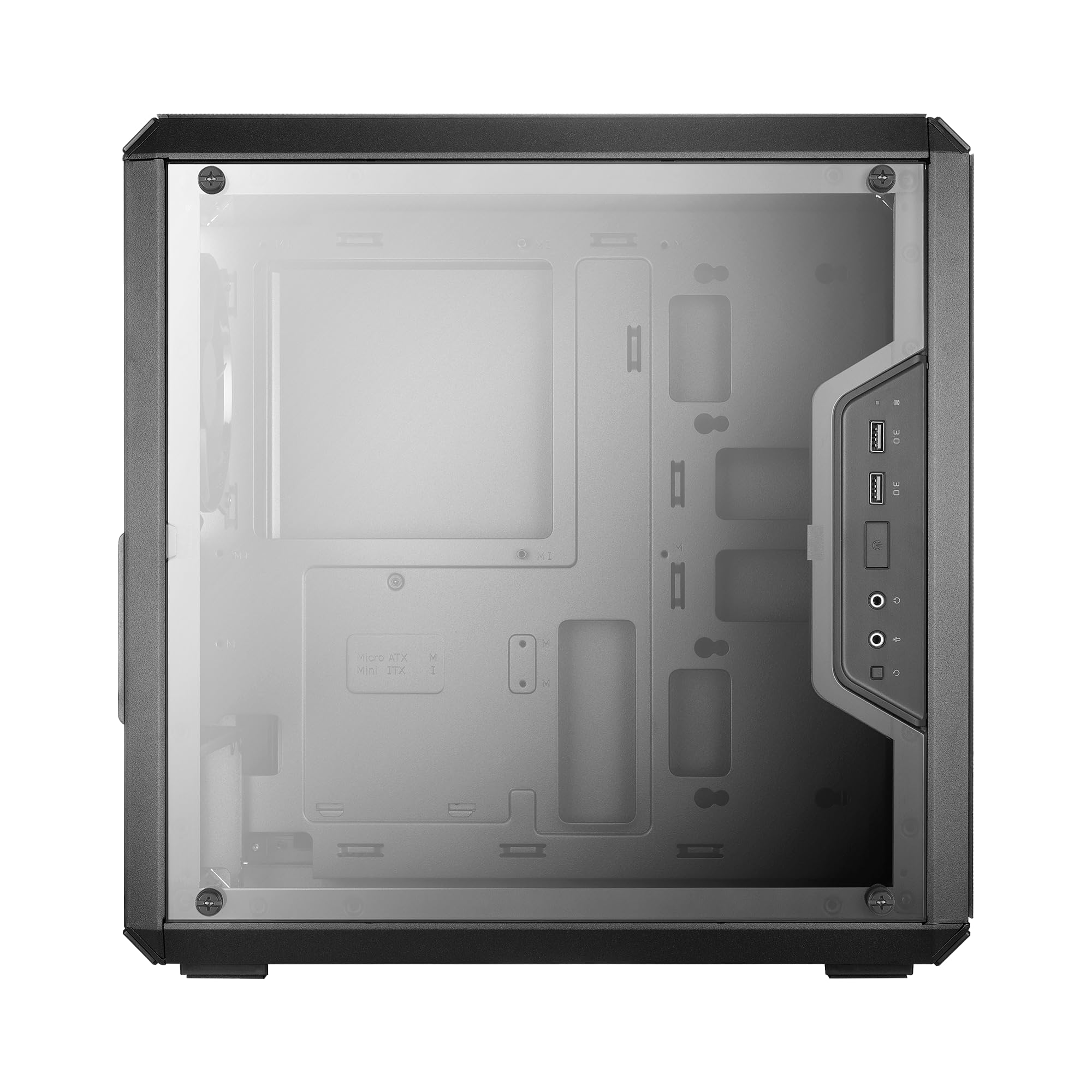 Cooler Master Q300L Verre trempé Boîtier PC, Noir, ATX
