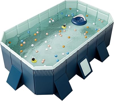 Portable Kiddie Pool, Foldable Kids Pool, Easy Storage Kiddie Pool, Space Saving Kids Pool, Collapsible Toddler Pool, Lightweight Foldable Kiddie Pool, Foldable Backyard Pool for kids