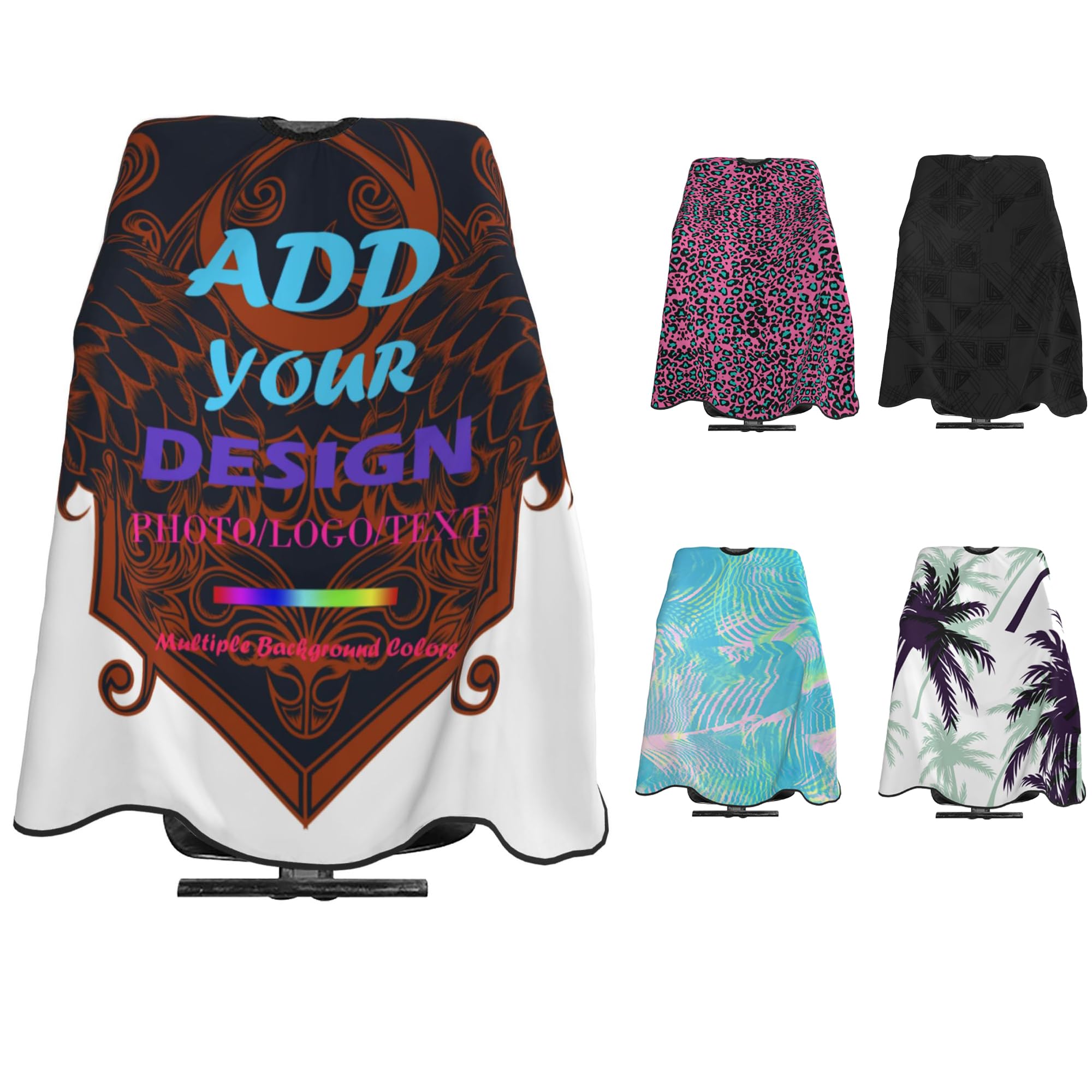 Capote de barbero personalizado Chales para corte de pelo personalizados Capote personalizado de salón para cortes de pelo