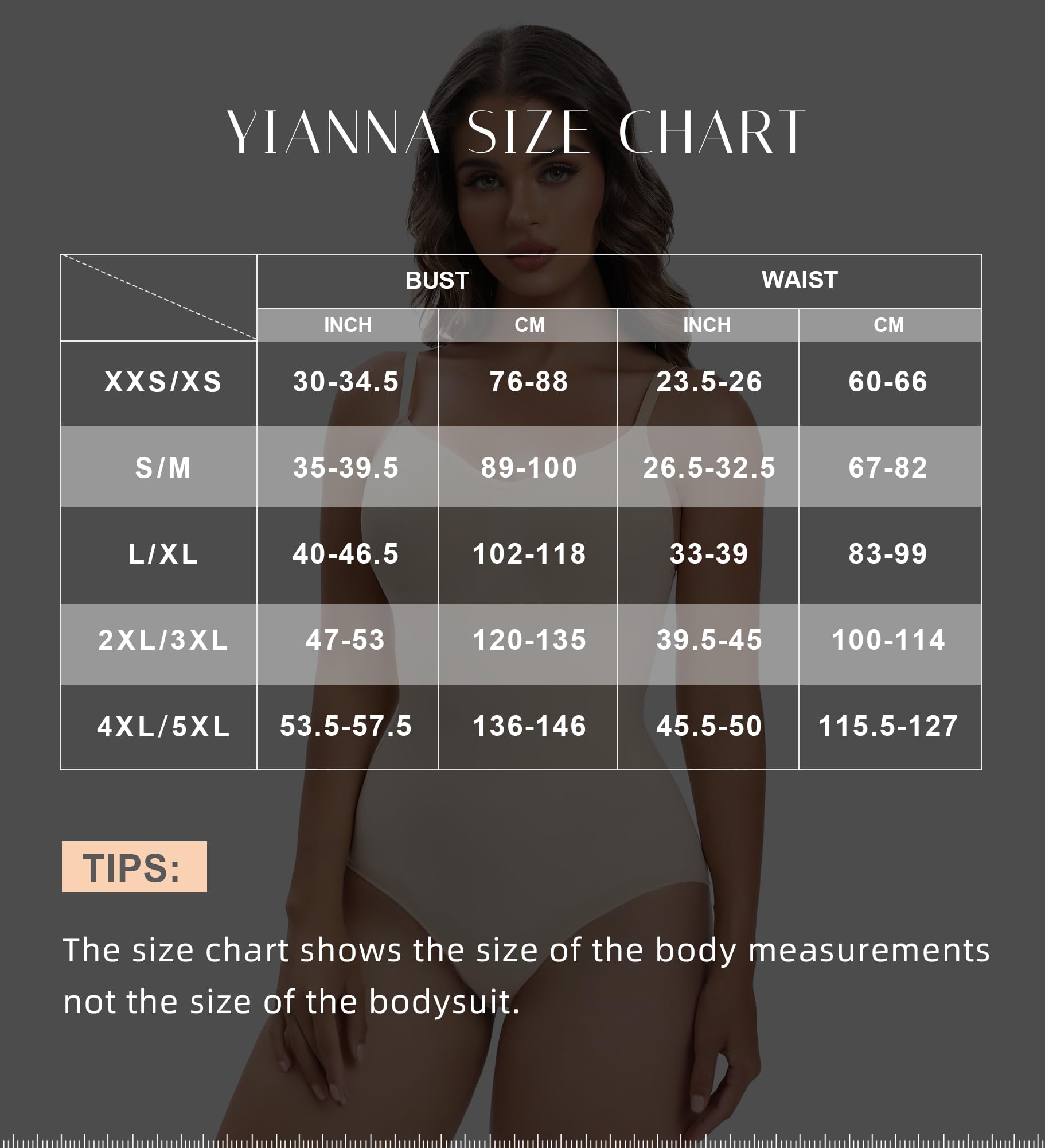 YIANNA Body Modellante Donna Contenitiva Perizoma Shapewear Bodysuit Pancera Dimagrante Snellente Contenitivo Curvy Shaper Beige L - XL 5213
