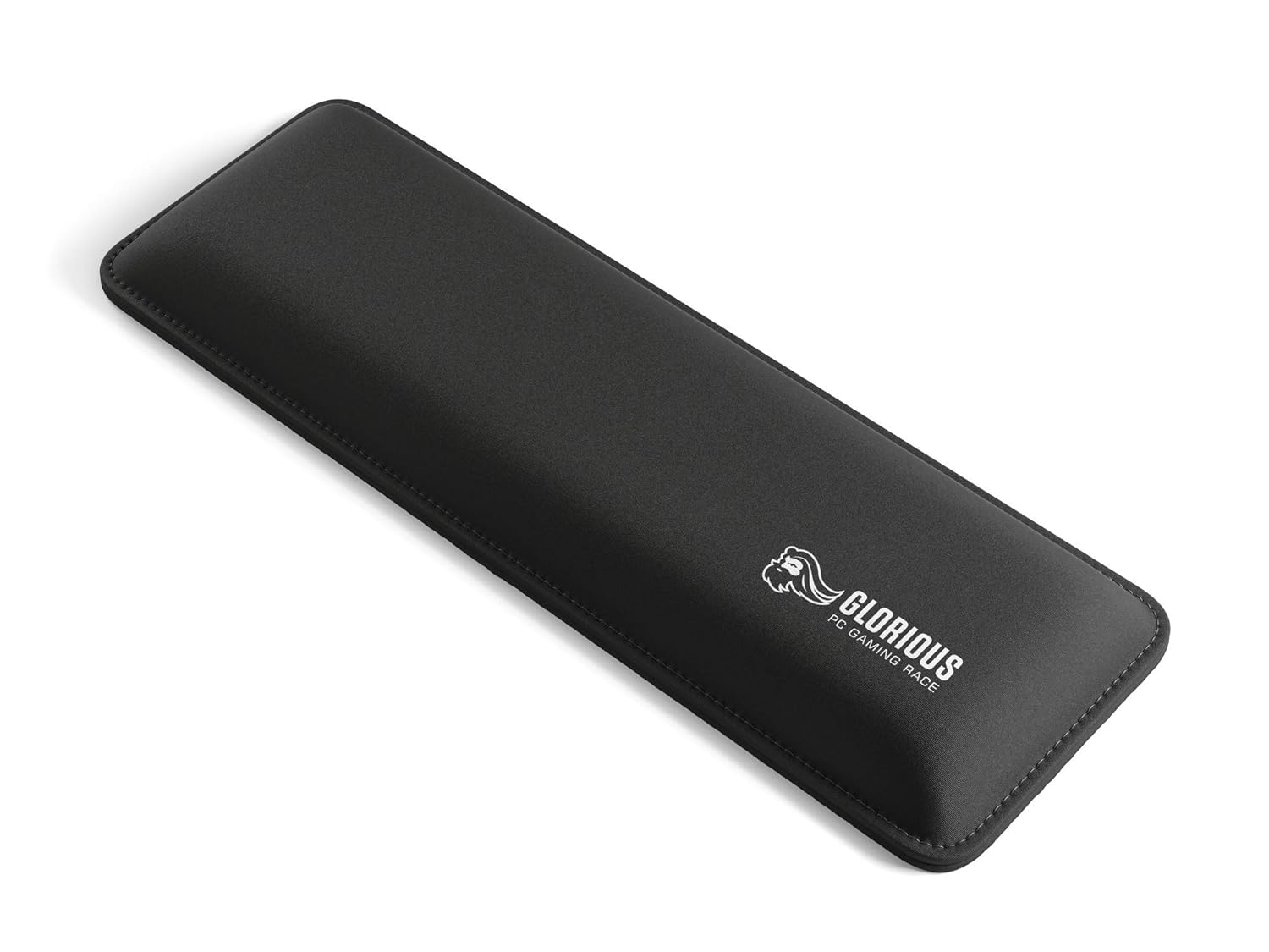 Glorious Wrist Pad Rest - Compact - Black - Mechanical Keyboards Stitched Edges Ergonomic 12x4 inches 25mm 1in