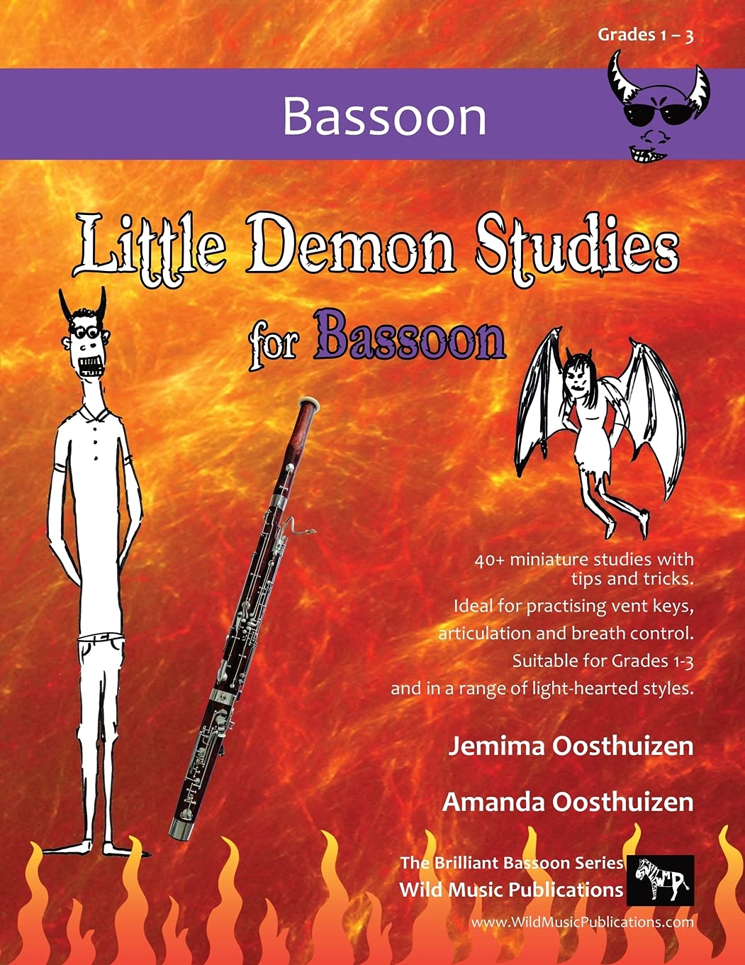 Little Demon Studies for Bassoon: 40+ fun studies with tips and tricks - ideal for practising vent keys, breath control, and articulation.