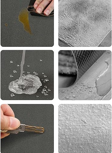 Miniatura 4 de Water Absorption Kitchen Rug, Bathroom Floor Anti-Slip Mat, Easy Clean Super Water Absorption Capacity Carpet(Color 1,50 * 80cm)