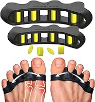 Vista 12 de VYCE PrimalStep Separadores de dedos de los pies, extensores, espaciadores, enderezador para corregir los dedos de los pies para hombres y mujeres