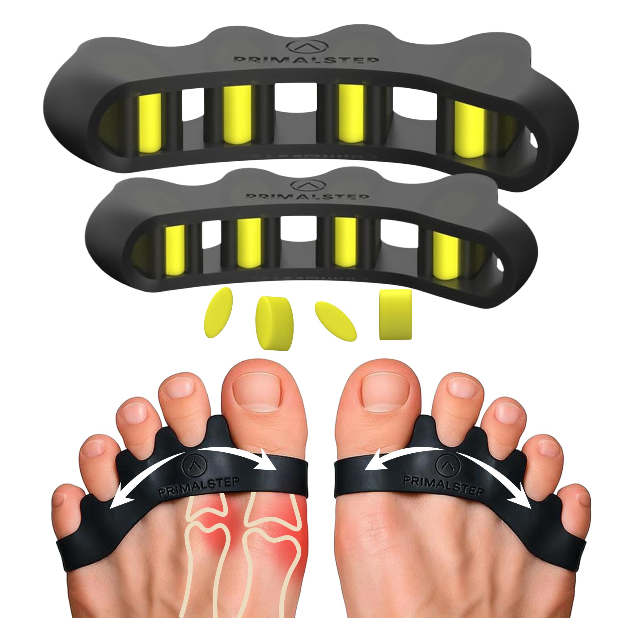 VYCE PrimalStep Toe Separators, Spreaders, Spacers, 2 Pairs S/M, Large