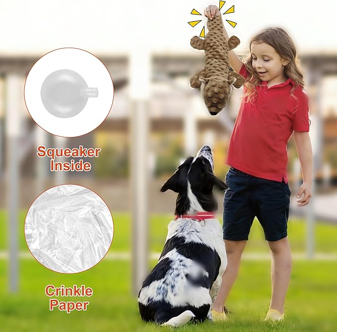 3Pack Juguetes para Perros Squeaky sin Relleno miniatura 6
