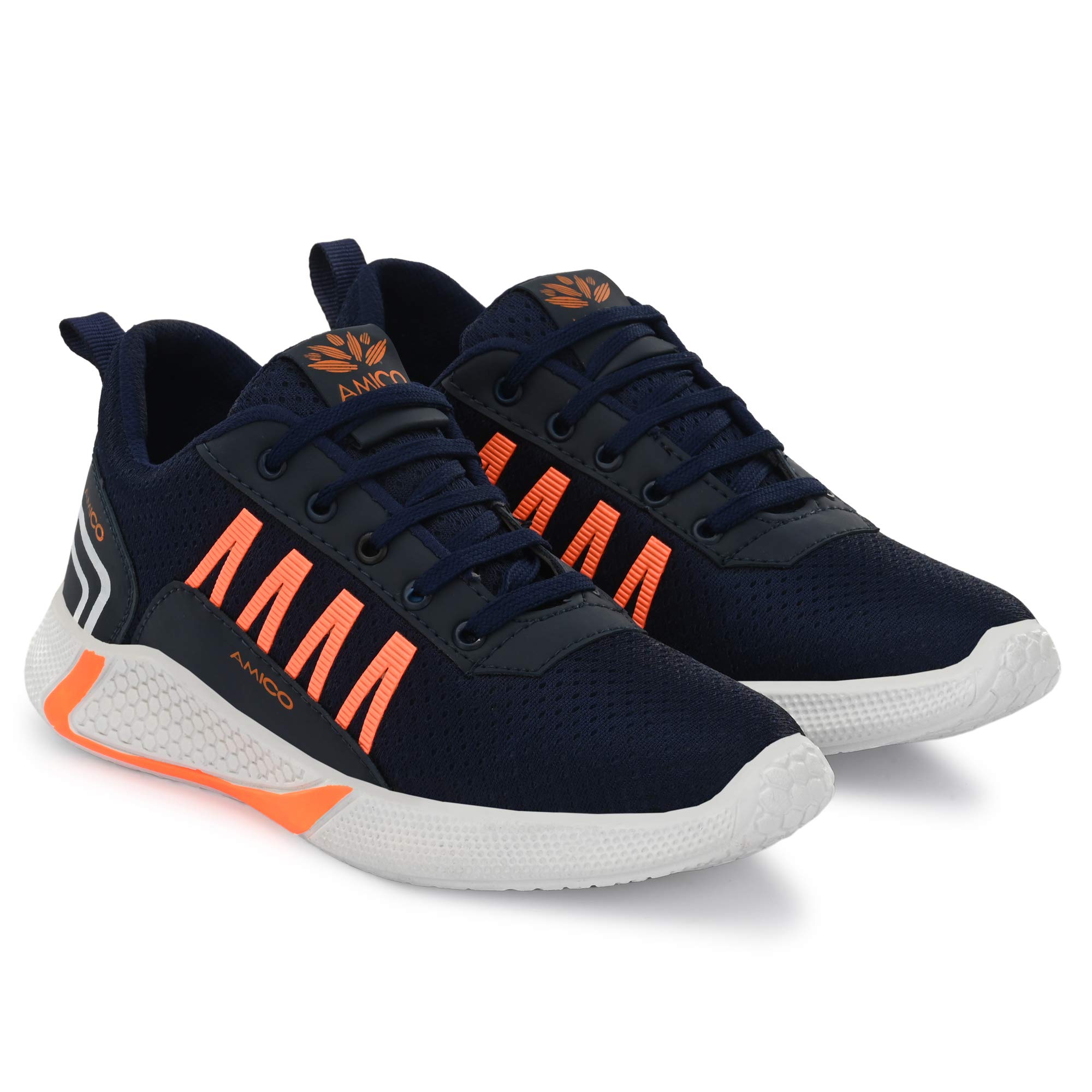 Amico Mens Mesh Sports Latest Stylish Casual Sneakers,Lace up Lightweight Shoes for Running, Walking, Gym Blue (B08VJF43FT) Amazon Price History, Amazon Price Tracker