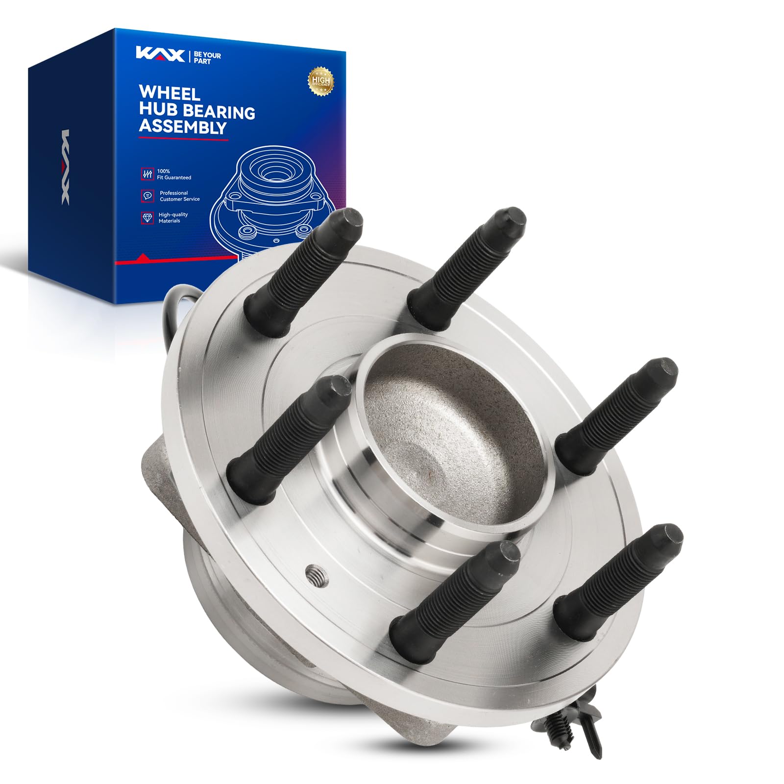 515097 2WD Front Wheel Hub and Bearing Assembly for Tahoe Avalanche Silverado 1500 Suburban 1500, Sierra 1500 Yukon XL 1500, Escalade ESV, 6 Lug w/ABS