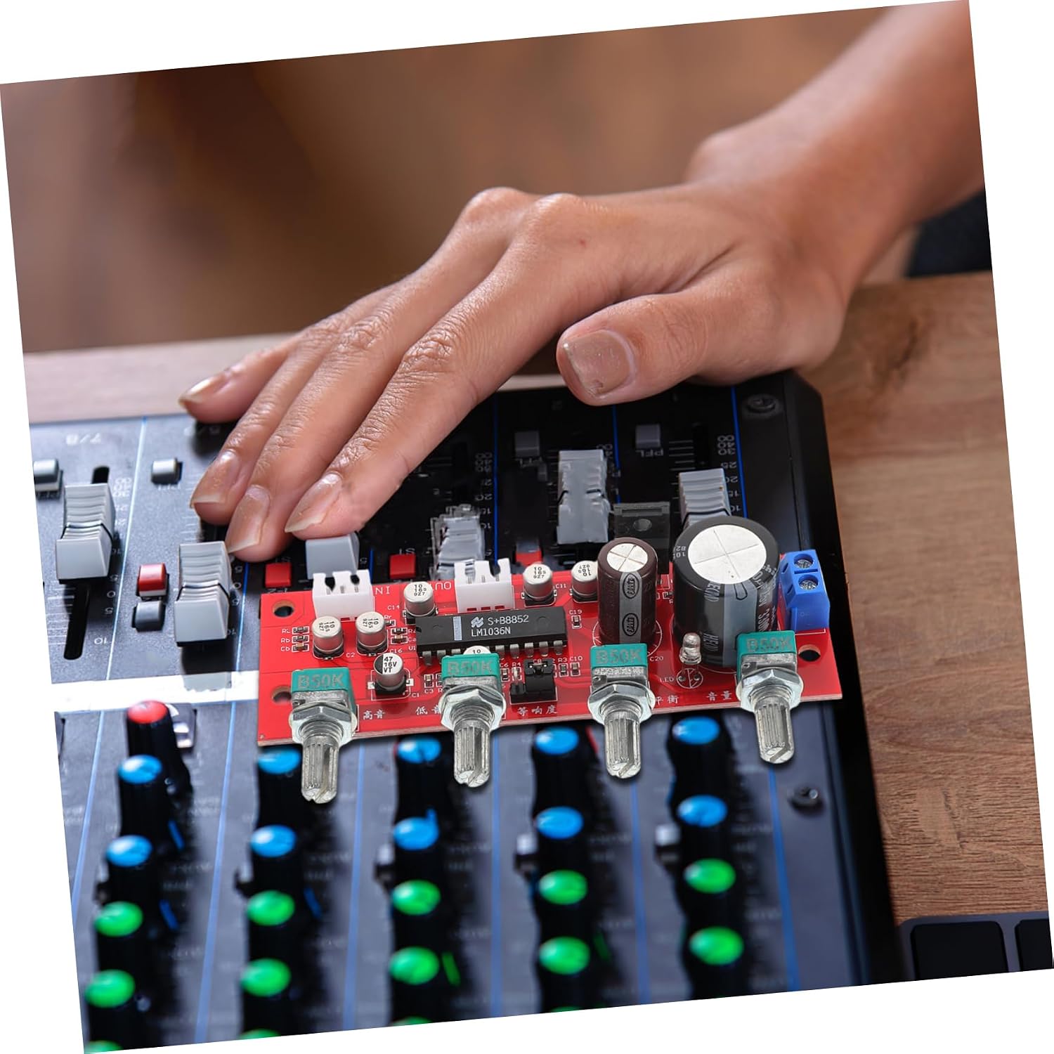 Audio Amplifier Board Preamplifier Control Tone Treble Mediant Bass Control Volume Tone Circuit Stereo Module