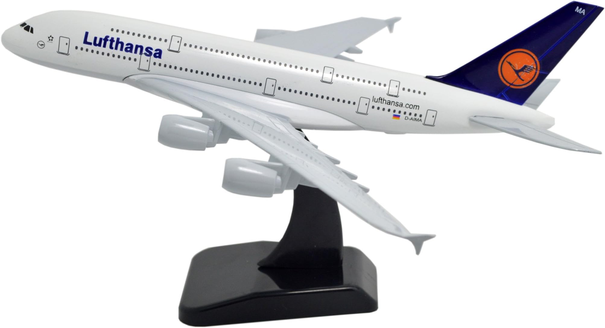 TANG DYNASTY(TM) 1:400 Standard Edition Air Bus A380 Lufthansa Metal Airplane Model Plane Toy Plane Model