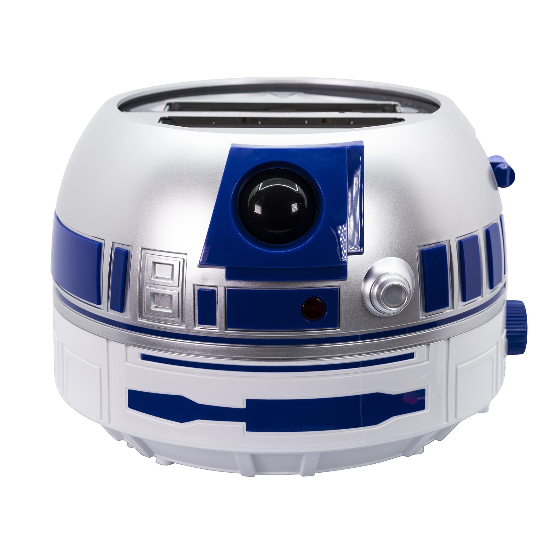Uncanny Brands Star Wars R2D2 Deluxe Toaster - Lights-Up and Makes Sounds Like Artoo