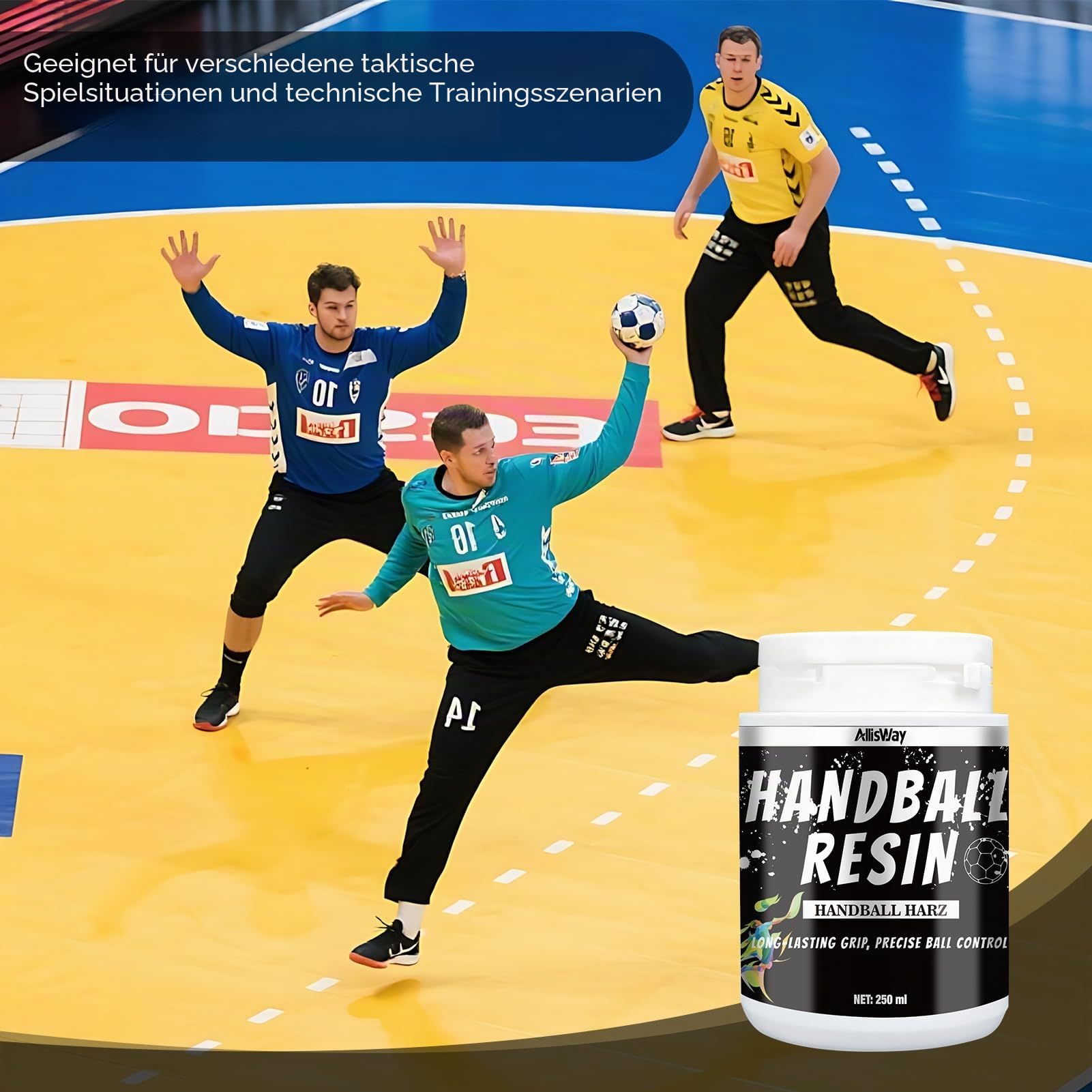 Harz Handball, Handball Zubehör, Handballharz, Ball Wax, Starke Haftung, Erzielen Sie Optimale Ballkontrolle, Einfache Anwendung und Reinigung, Verbesserter Grip, 250 ml