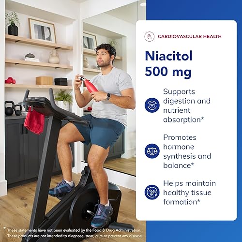 Miniatura 3 de Pure Encapsulations Niacitol 500 mg  Niacina hipoalergénica sin descarga para apoyar la digestión la síntesis hormonal y la formación de tejidos