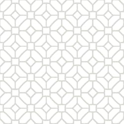 Azulejo Vinílico Autoadhesivo WallPops FP2946 - Azulejos de Vinilo de piso, Autoadhesivos con tira para pelar y pegar, color gris y blanco