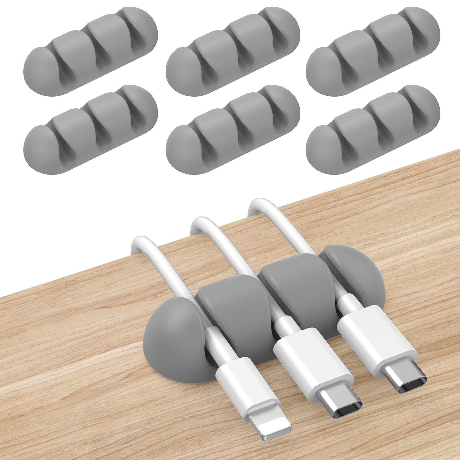 16 Stück Kabelclips Selbstklebend – Kabelhalter Für Schreibtisch, Haus & Auto, Weiß, Max. Kabeldurchmesser 10 Mm