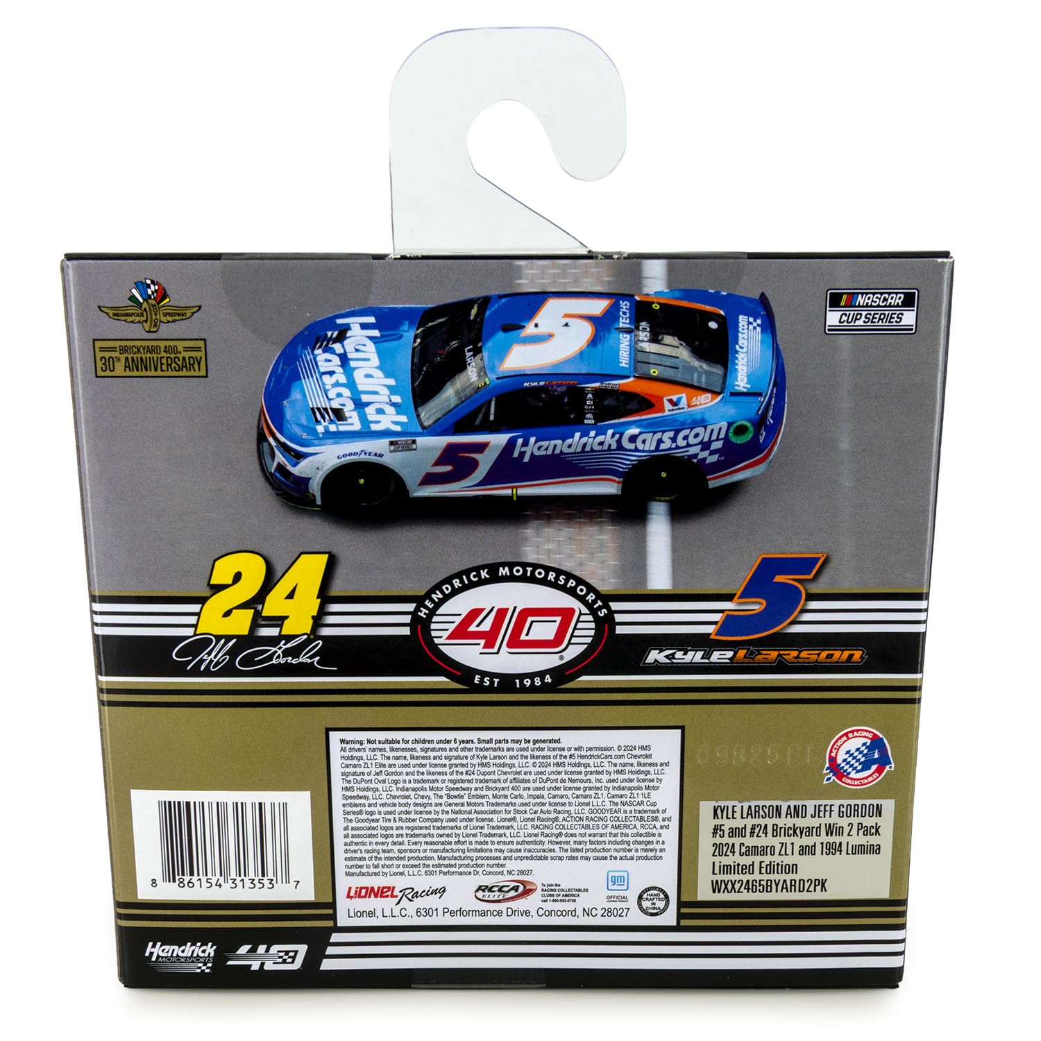 Amazon.com: HMS 30 Year Brickyard 400 Bookend Race Win Set 1:64