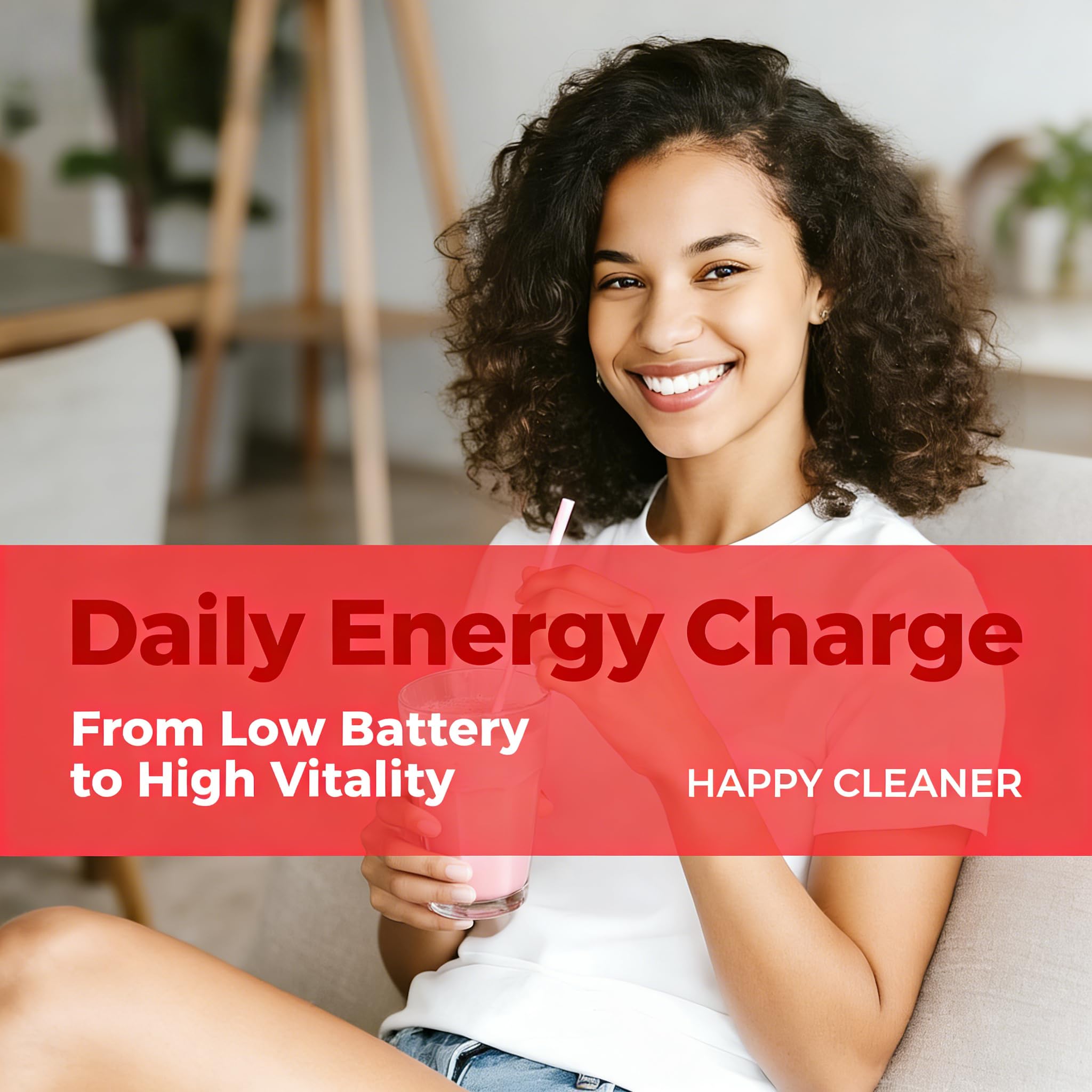 Happy Cleaner Digestive Powder: una bebida suave diaria que ayuda a la digestión y mantiene la salud intestinal. Sabor natural a frutos rojos sin azúcar. Embalaje de bolsitas independientes y portátil