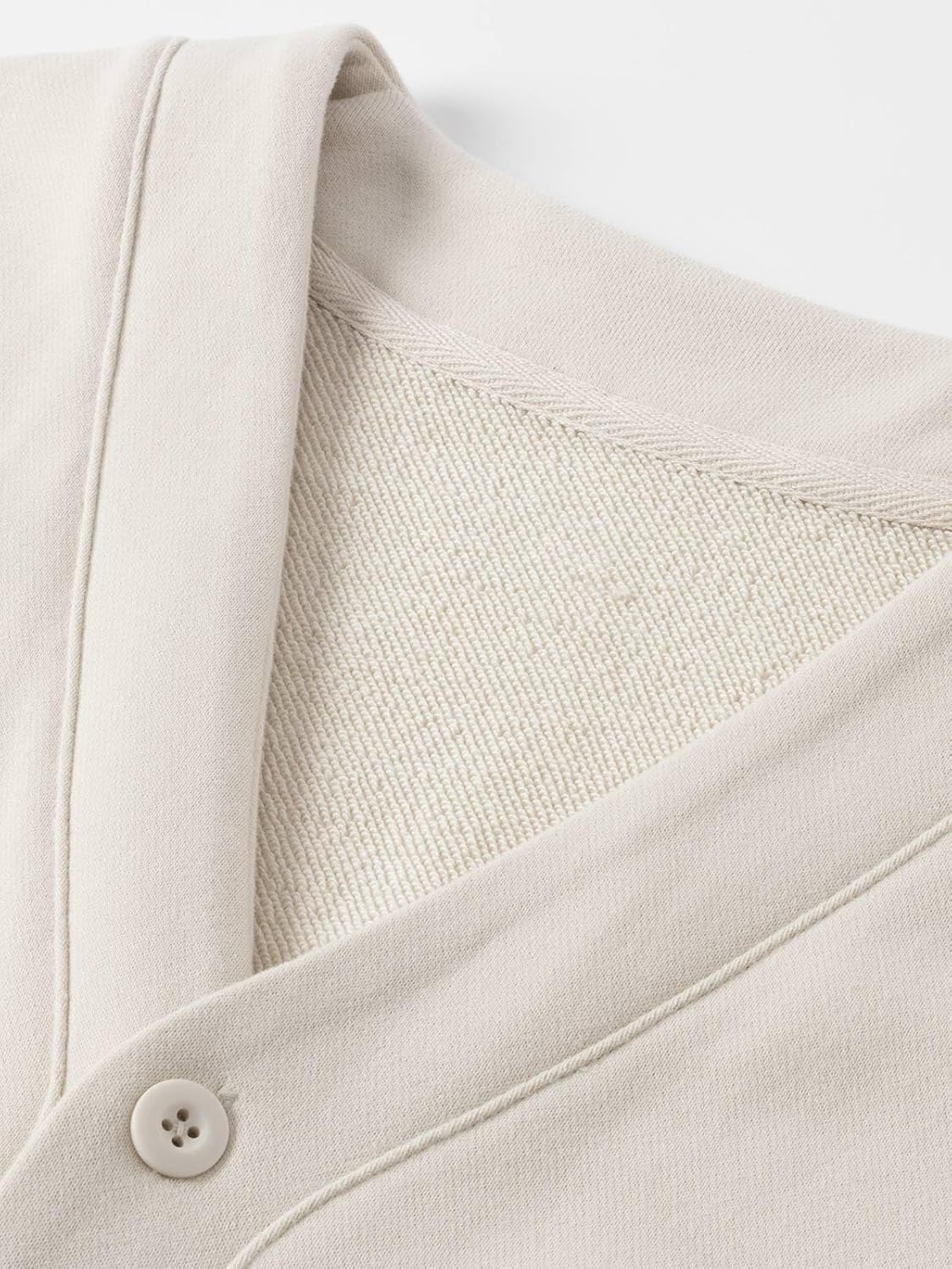Button Up Cardigan Midweight French Terry 10.6 oz. Cotton Blend Fall Casual Sweatshirt for Men Women Unisex