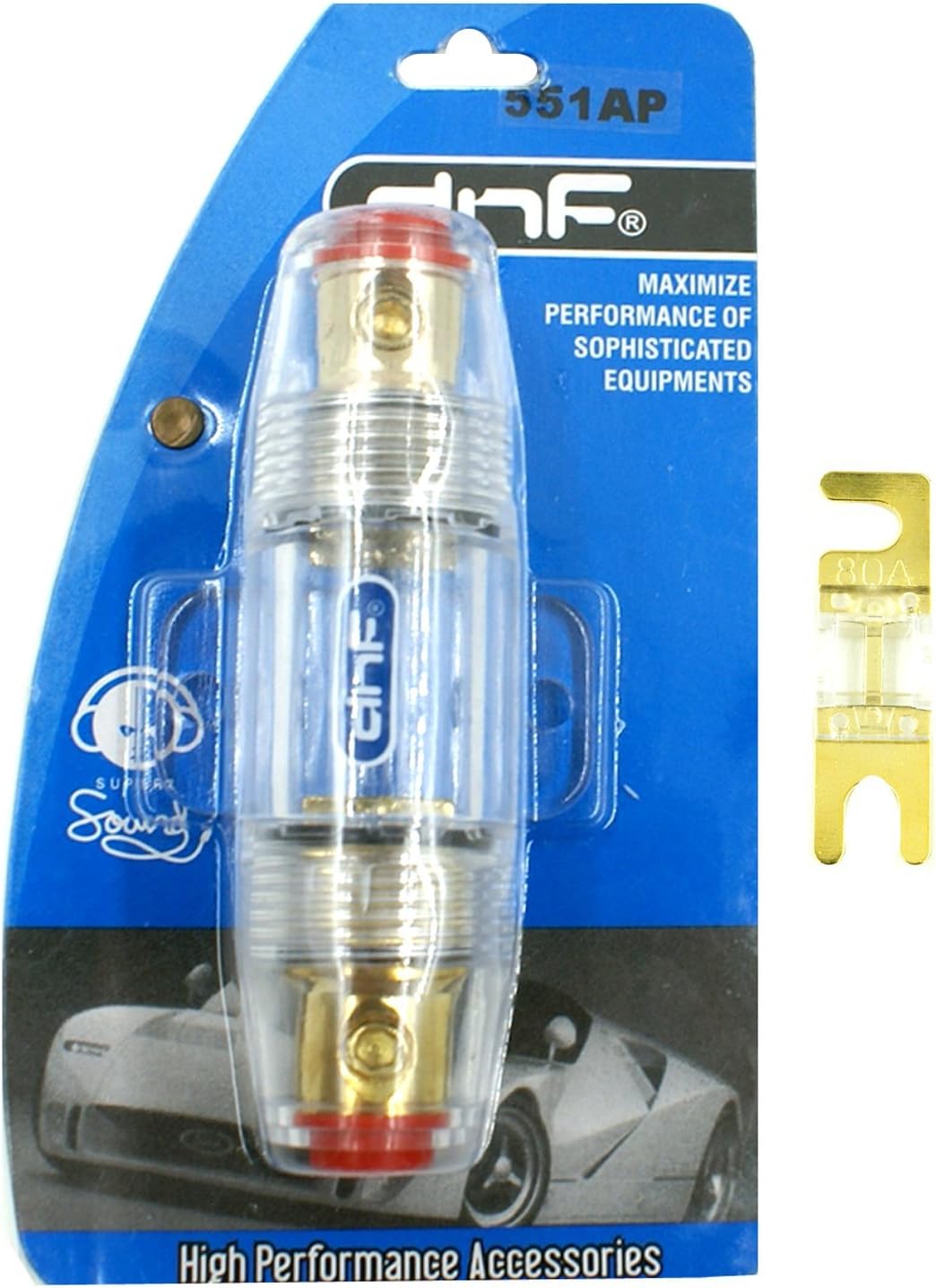 DNF ANL Mini Fuse Holder 8 Gauge (FREE 80 AMP ANL FUSE)