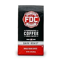 Vista 15 de Fire Department Coffee - Café de vainilla bourbon - Devuelve a los bomberos - Grano entero con infusión de vainilla y bourbon - Sin alcohol