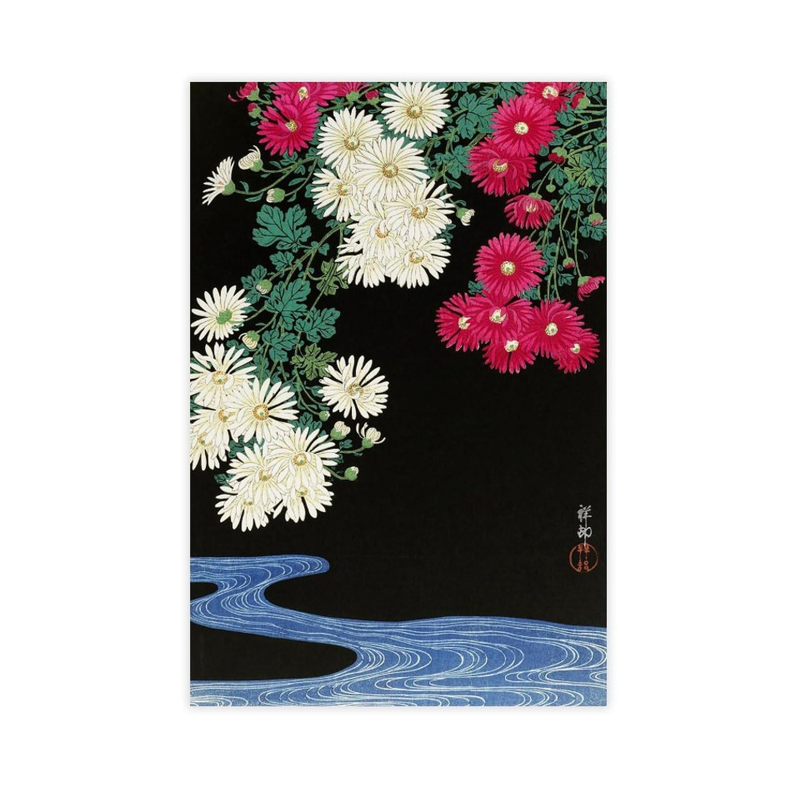 Bareronor Floral Poster Canvas Poster Bedroom Decor Landscape Office Room Decor Gift 20" L X 30" W