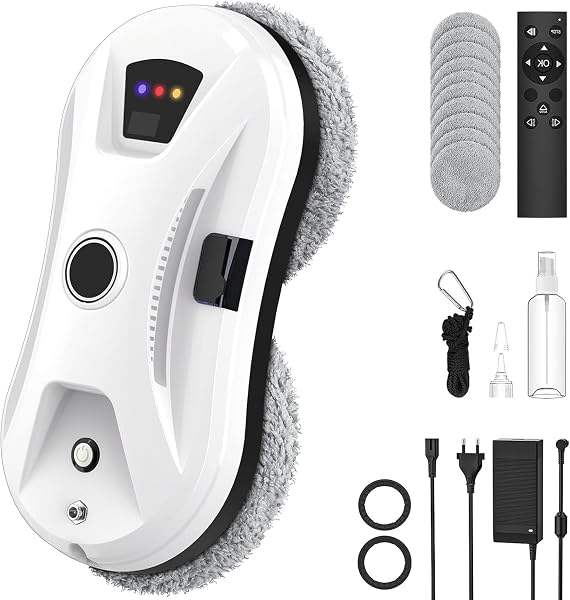 Osmo RoboClean Fensterputzroboter, Automatischer Fensterreiniger Elektrisch mit Starker Saugkraft, Intelligenter Navigation & Kantenerkennung, für Glas, Spiegel, Fliesen, Innen & Außen (2) - 1
