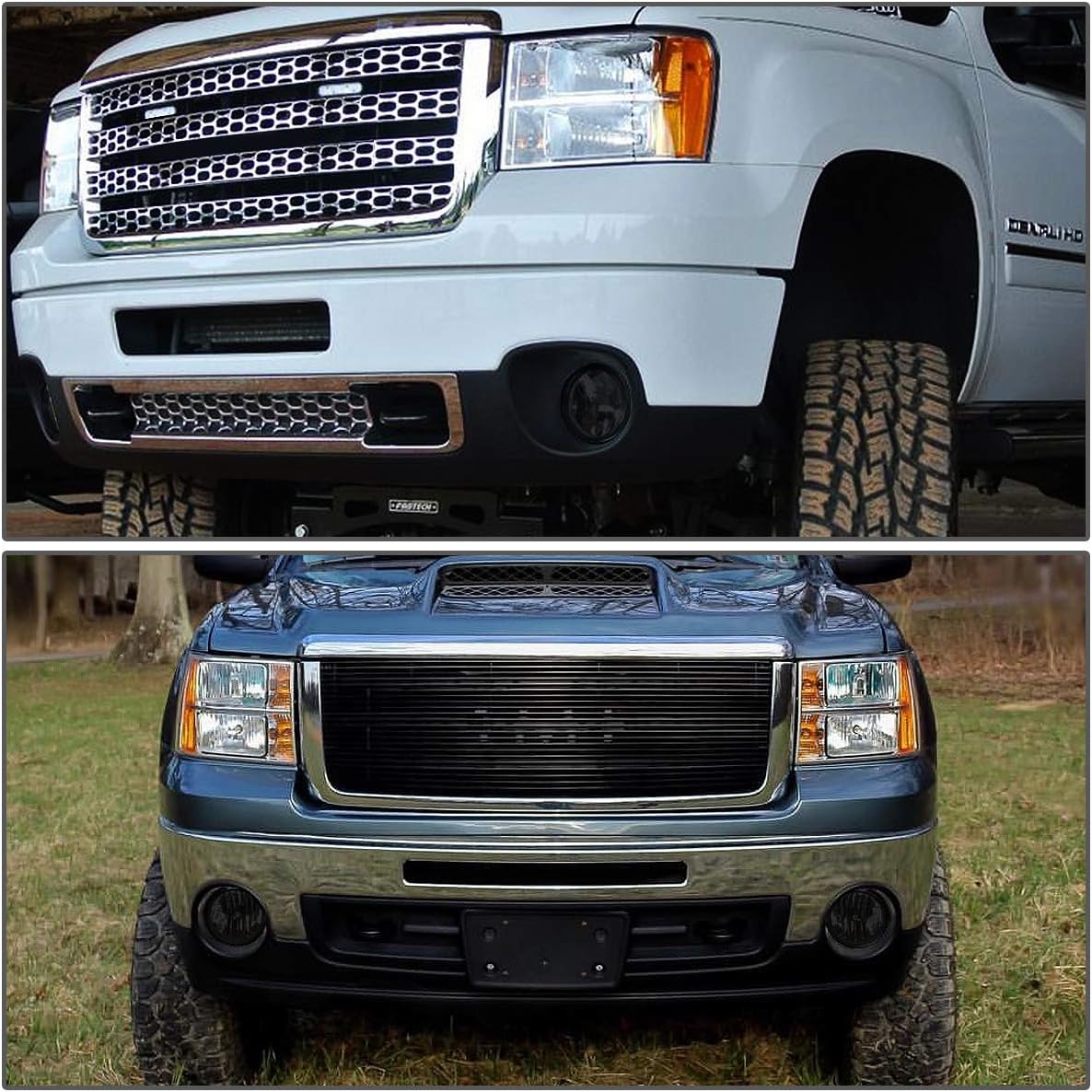 DNA MOTORING FL-ZTL-314-SM Fog Light Driver & Passenger Side Enhance visibility [Compatible with 07-14 GMC Sierra 1500 2500HD 3500HD]