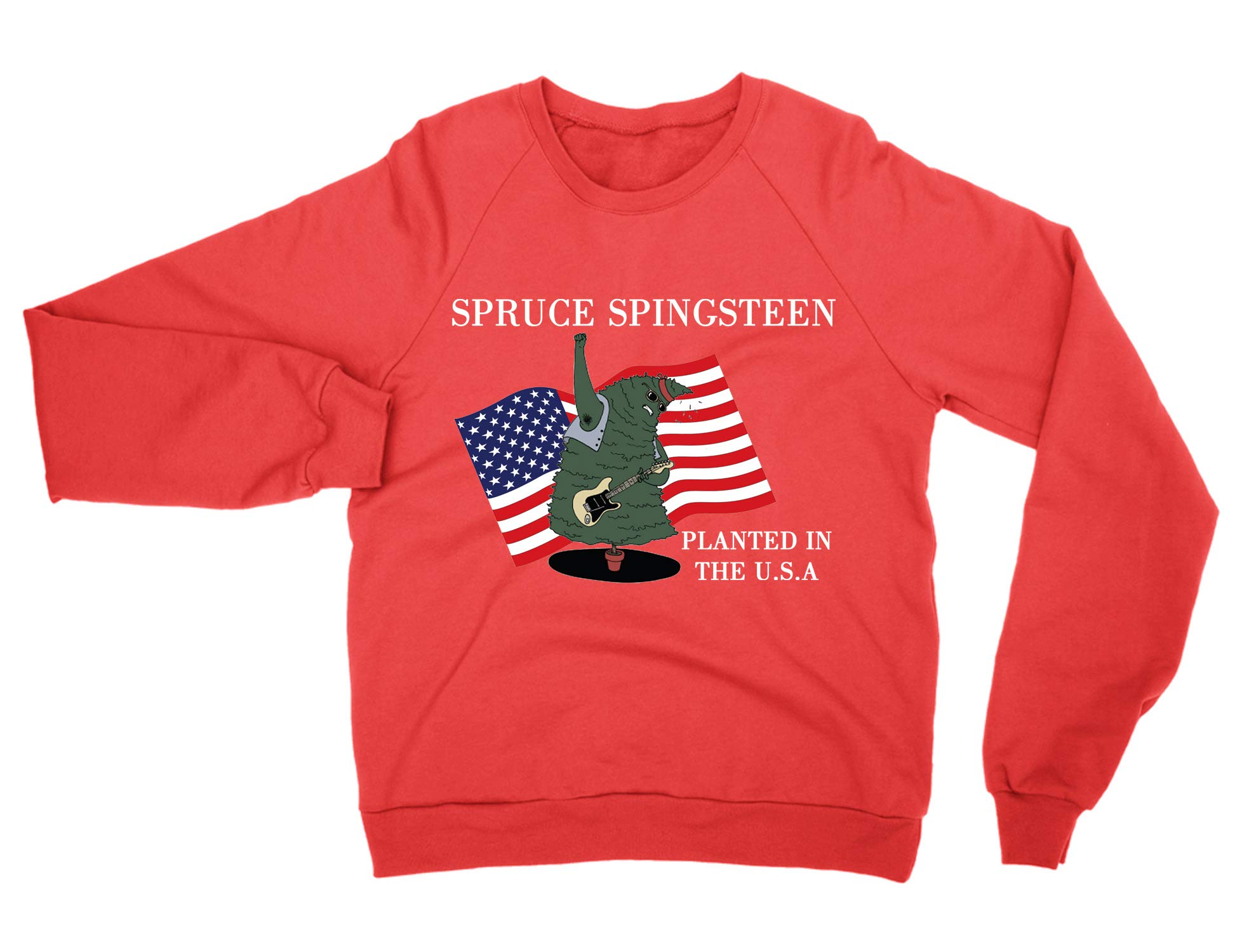 Cliquewear Red Spruce Springsteen Christmas Sweatshirt (, Xxl)