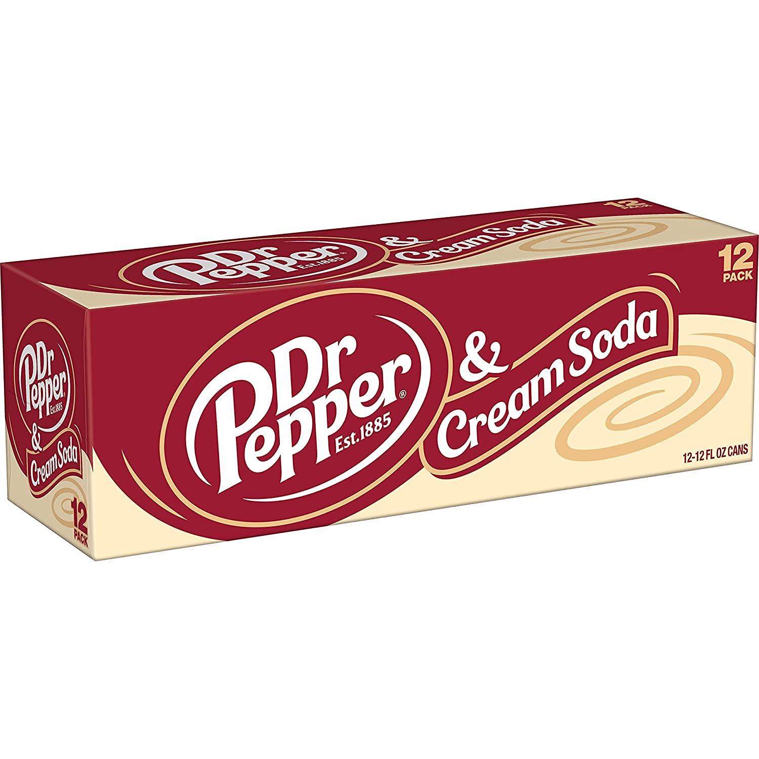 Dr Pepper Cream Soda (12 x 355 ml) avec 3,00 € de dépôt DPG