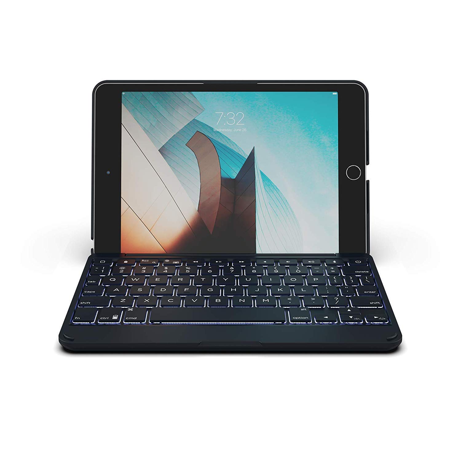 Zagg Folio Bluetooth Tablet Keyboard Backlit With 7 Colors Made For Apple Ipad Mini 5 7 9 Charcoal Amazon Com Au Computers Accessories