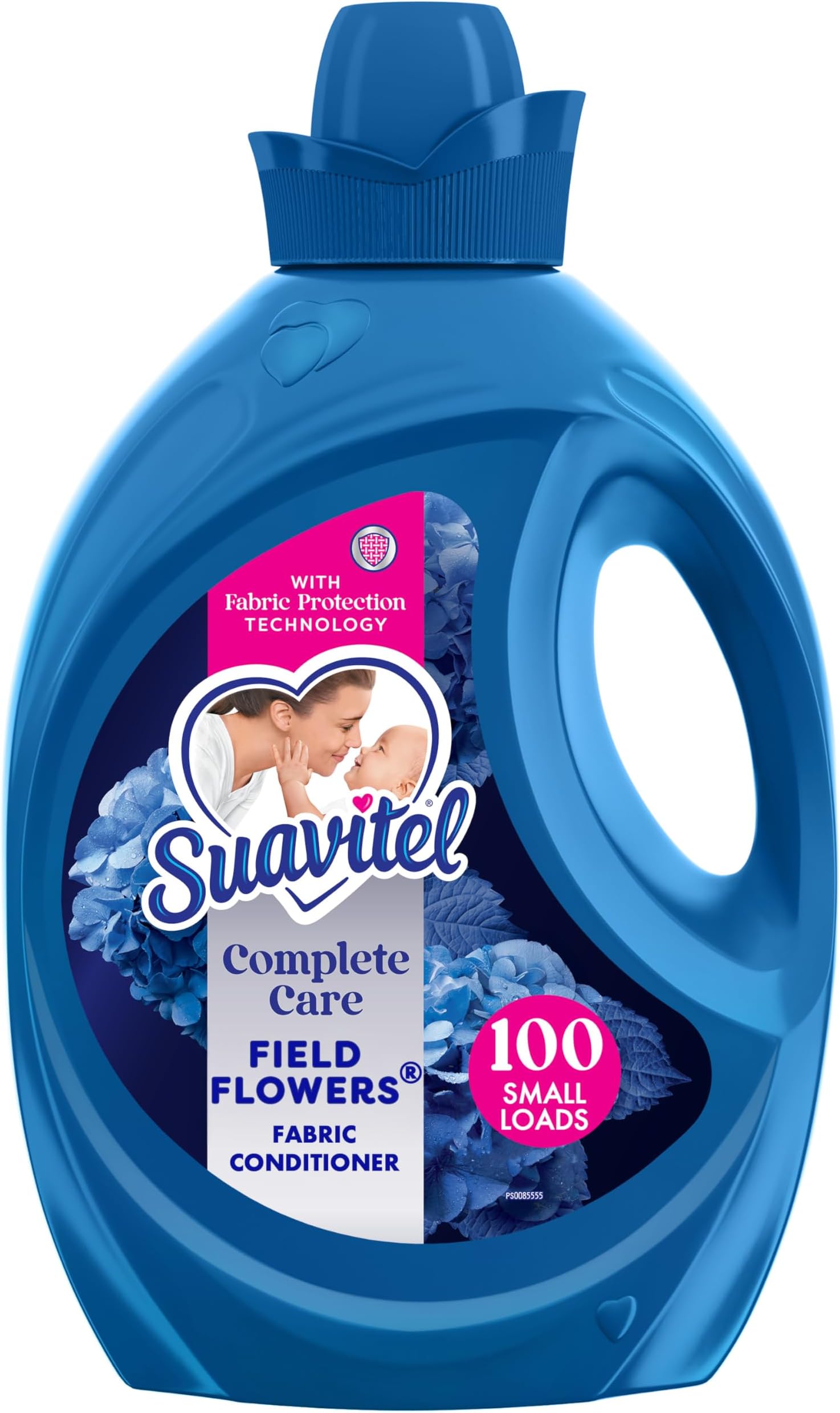 Suavitel Complete Liquid Fabric Softener, Fabric Conditioner, HE Compatible, 100 Small Loads, Field Flowers Scent, 100 fl oz Bottle