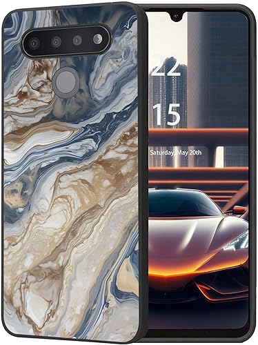 Miniatura 14 de Funda protectora duradera para LG Stylo 6 para LG Stylo 6 2020 6.8 pulgadas, diseño de hojas de aguacate