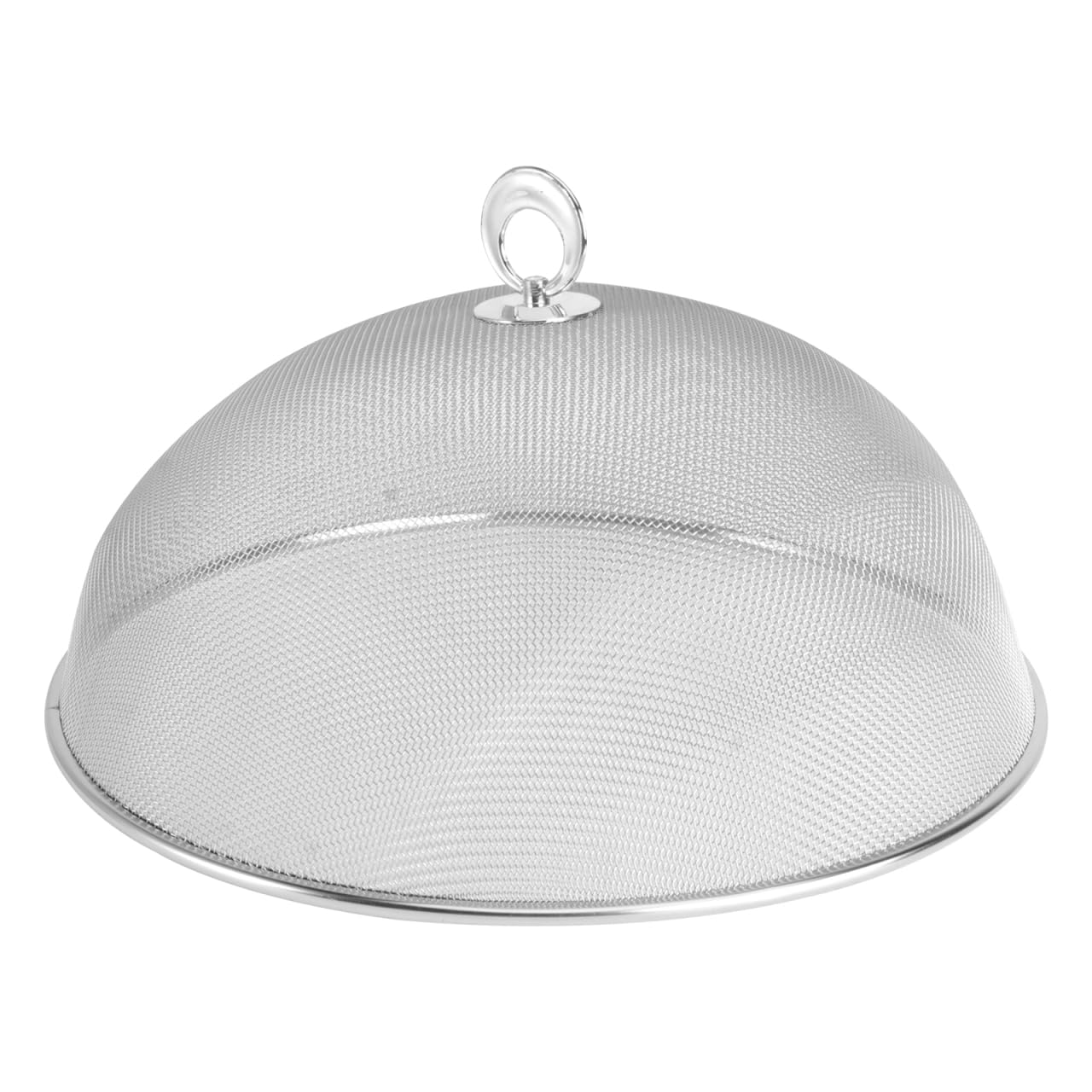 UPKOCH Cloche Alimentaire Pliable En Acier Inoxydable - Couvercle Alimentaire Anti Insectes - Circulaire 30 Cm Pour Maison, Et Camping