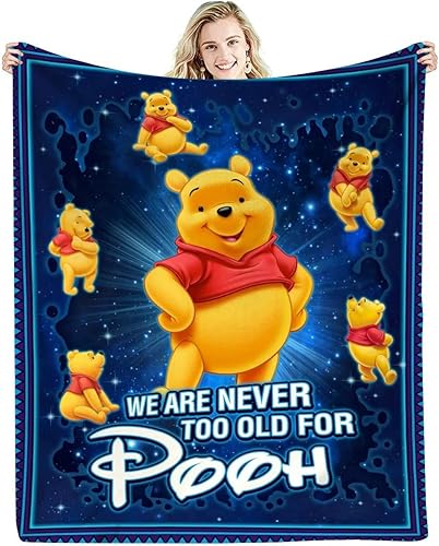 EVAGMG - Bonita manta de franela para niños y niñas, manta de oso para mejor amigo, súper suave, acogedora y cálida, ropa de cama de felpa de 60 x