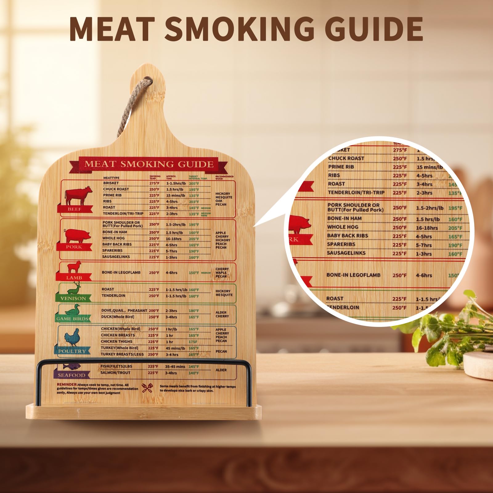 Hbbgdiy Supporto per Libri di Cucina Supporto per Libri di Ricette in