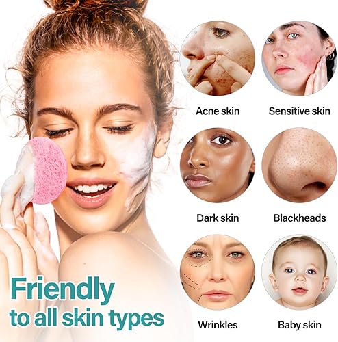 Miniatura 5 de 50 esponjas faciales comprimidas para esteticistas, esponjas cosméticas naturales de spa para limpieza facial, mascarilla exfoliante, eliminación de
