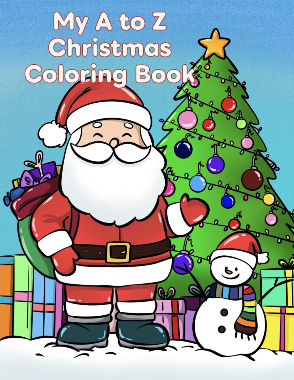 My A to Z Christmas Coloring Book