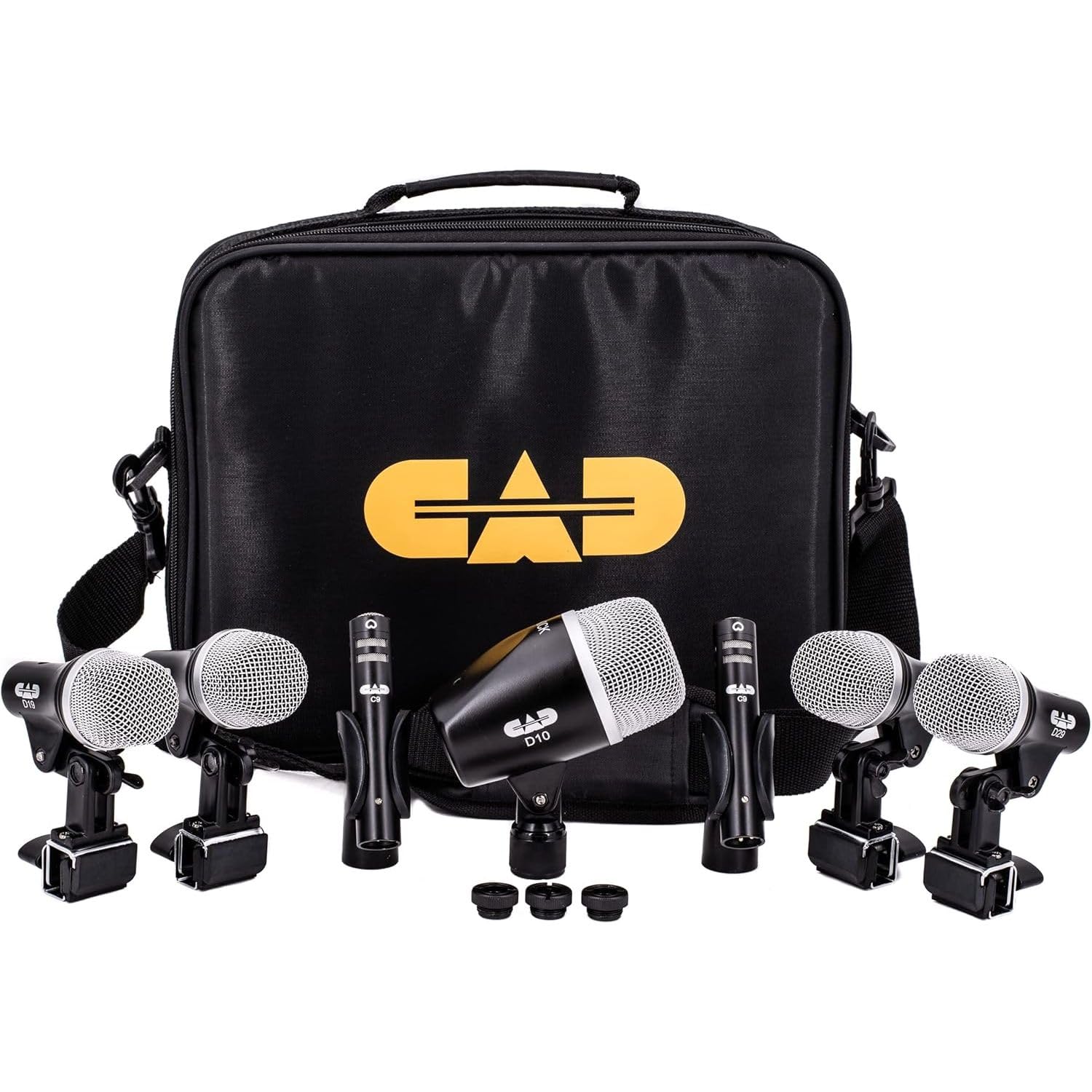 Amazon.com: CAD Audio STAGE7 7-Piece Drum Mic Pack – D10 Kick, D19
