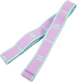 Anneome Yoga Elastic Band Elastic Exercise Bands Yoga Stretch Strap Stretching Equipment Yoga Belt Flexibility Equipment Stretching Stretch Bands for Exercise Portable Stretch Belt