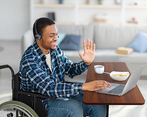 Miniatura 2 de Vaunn Mesa eléctrica médica para colocar sobre la cama, mesa de noche ajustable con ruedas (eléctrica, hospitalaria y uso doméstico) - Marrón