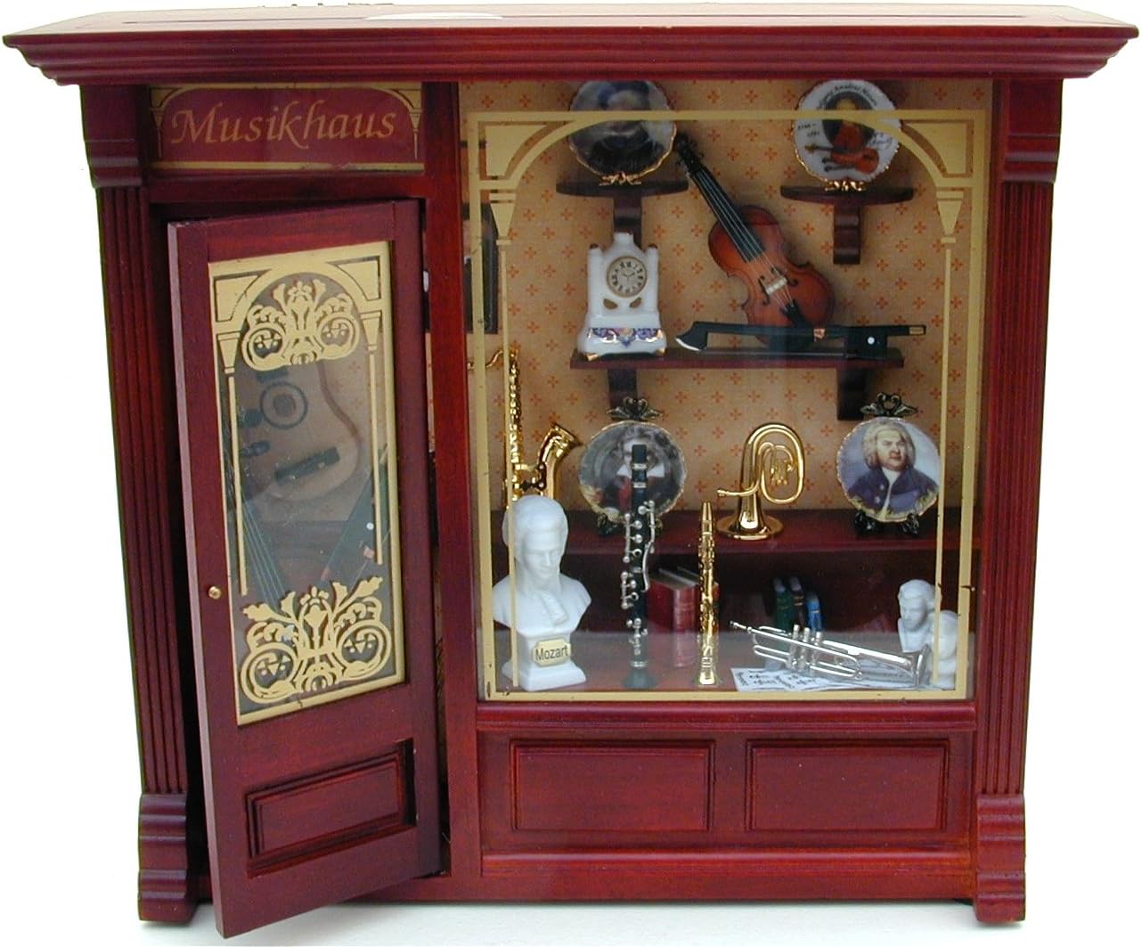 Music Shop Miniature Room Box Display By Reutter Porcelain