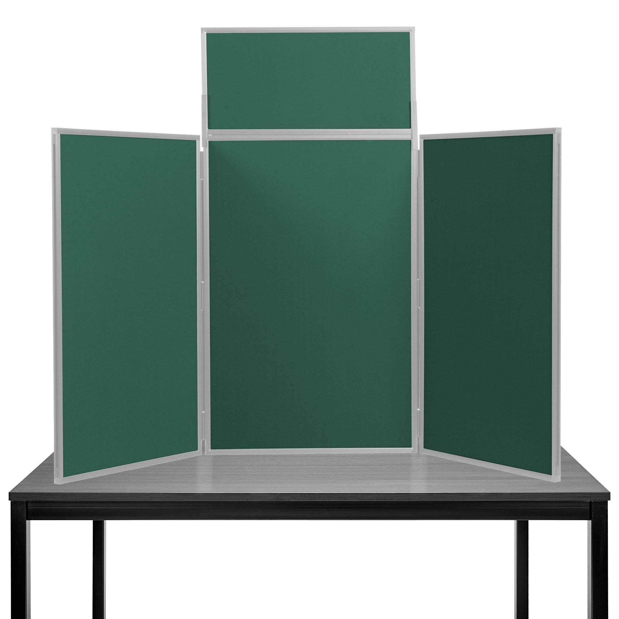 Panelwarehouse Maxi Desktop Folding Display Board Stand Bottle Green with Grey Frame โ image 1