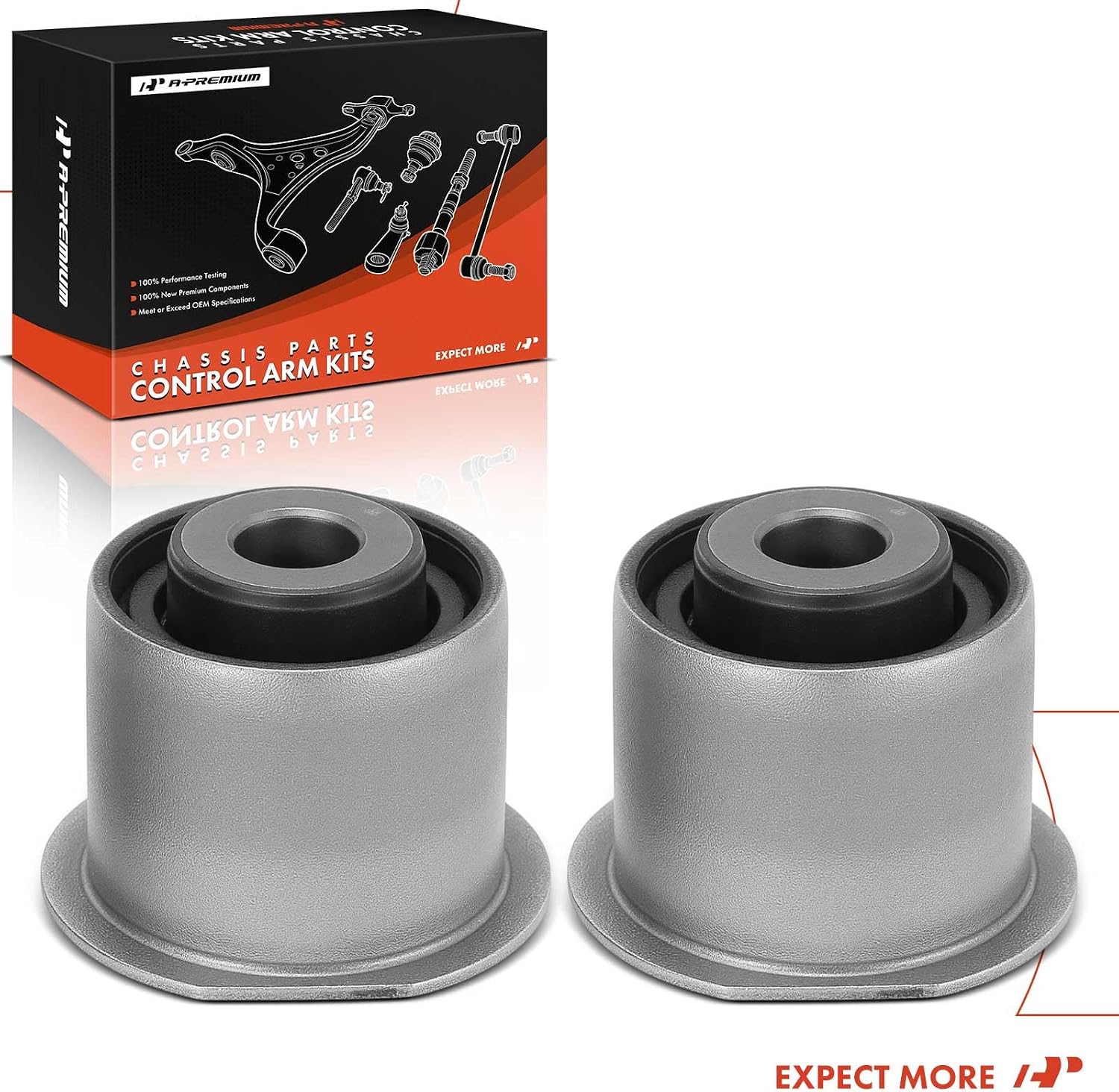A-Premium 2 x Front Lower Outer Rearward Control Arm Bushing Kit, Compatible with Dodge Charger 2006-2010, Challenger 2008-2010, Magnum 2005-2008 & Chrysler 300 2005-2010, RWD