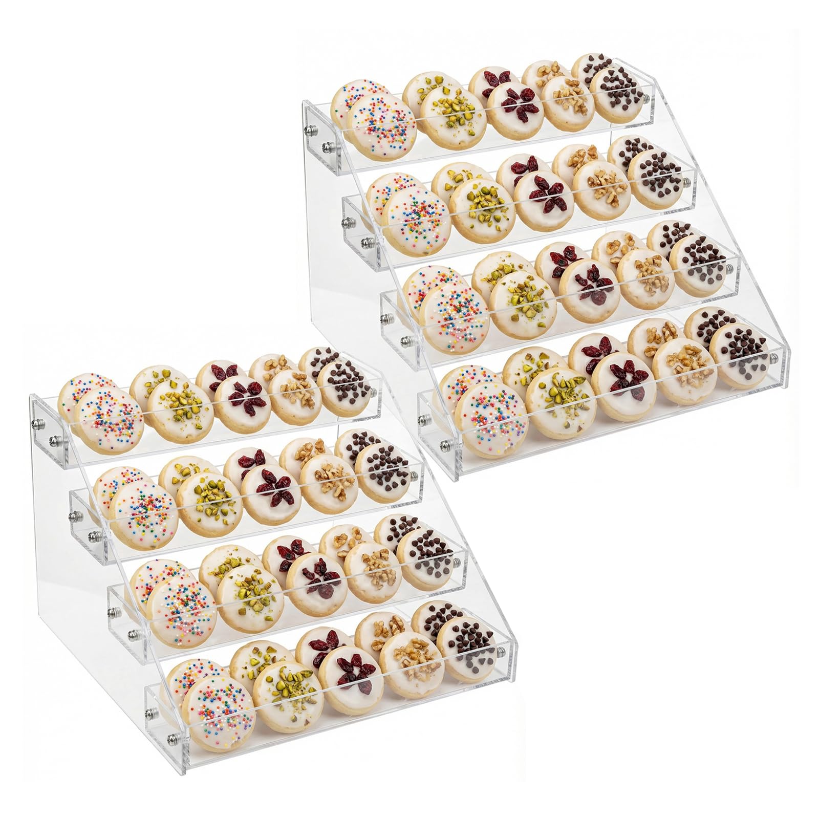 Présentoir à biscuits à 4 étages pour organiser vos comptoirs encombrés